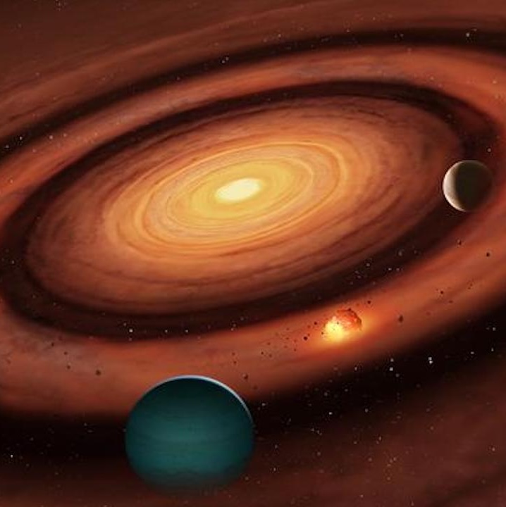 Artist’s impression of a protoplanetary disk